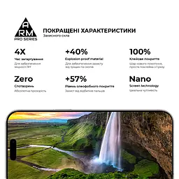 Захисне скло на Apple iPhone 17 Pro Max з олеофобним покриттям, Pro, повне проклеювання, антистатичний і пиловідштовхуючий шар, 9H, самоклеючеся, 2.5D, на весь екран, антистатичний клей, ArmorStandart (ARM86212) - мініатюра 5