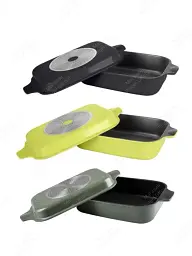 Гусятниця Ringel Zitrone Olive з кришкою сковородою-гриль 6+3 л - мініатюра 8