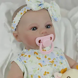 Колекційна силіконова лялька реборн дитина reborn новонароджена дівчинка пупс мегган Reborn Dolls det0018885 - мініатюра 5