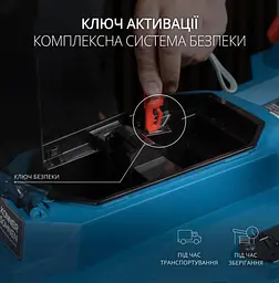 Газонокосарка акумуляторна Konner & Sohnen без АКБ та ЗП KS 43LM-40V - мініатюра 15
