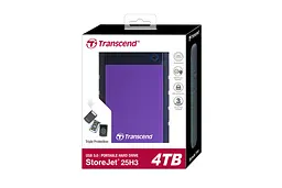 Портативний жорсткий диск Transcend 4TB USB 3.1 StoreJet 25H3 Purple - мініатюра 3