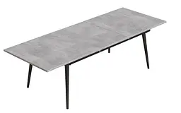Стіл журнальний трансформер Dandi Small Ferrum-decor 45x120(160)x70 Чорний метал ДСП Бетон 16 мм (FRD-106793) - мініатюра 4