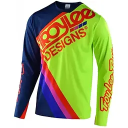 Велоджерсі Troy Lee Designs Sprint Ultra Jersey Tilt Navy/Yellow S (1106-356176002)
