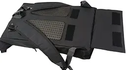 Сумка на багажник Bikemate 2в1, велорюкзак з дощовиком 22 л, чорна, до 8 кг - мініатюра 10