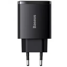 МЗП Baseus Compact Quick Charger 30W QC+PD (2USB-A/1C) (CCXJ-E) Чорний - мініатюра 2