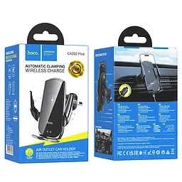Автотримач з БЗП Hoco CA202 Plus Black - мініатюра 2