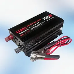 Автомобільний інвертор-перетворювач напруги 12 V-220 V з чистою синусоїдою для котла, насоса та холодильника 1000 W UKC NFA 1000D 12 V-220 V 1000 Вт