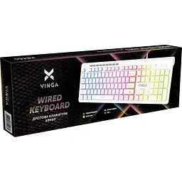 Клавіатура Vinga KB-460 White [128777] - мініатюра 5
