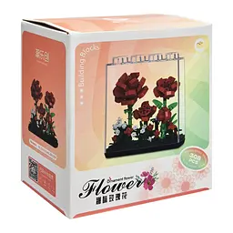 Дитячий конструктор Bambi Ornament Flower 7376 у колбі, 308 деталей