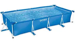 Басейн прямокутний каркасний з фільтрувальним насосом Intex 450 x 220 x 84 см