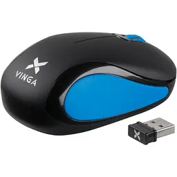 Мишка Vinga MSW-907 black - blue - мініатюра 2