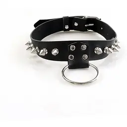 Чоловічий чокер з шипами Art of Sex - Stiles LeaTher And Spikes - мініатюра 3