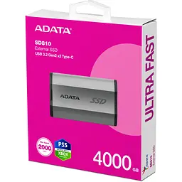 Накопичувач SSD USB 3.2 4TB ADATA (SD810-4000G-CSG) - мініатюра 6