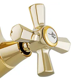 Змішувач для умивальника Mixxus Premium Retro Gold-161 MI5848 Золотий - мініатюра 3