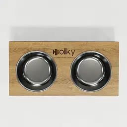 Hollky Base M — миски на підставці для середніх собак та великих котів (2 × 0,95 л) - мініатюра 3
