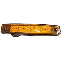 Габарит LED прямокутний 100х10 мм / 12/24V / 6 діодів / Помаранчевий 1 шт. (MRT 104 K 010)