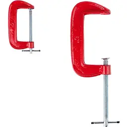 Струбцина столярна Alloid Building Tools тип G 5 - 125 мм (GC-5125AT) - мініатюра 2