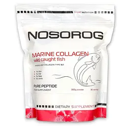 Гдролізований морський колагеін Nosorog Marine Collagen, 300 грам для підтримки шкіри, суглобів