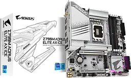 Материнська плата Gigabyte Z790M Aorus Elite AX Ice LGA 1700 (Z790M A ELITE AX ICE) Б/В