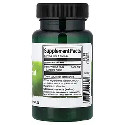 Оболонки чорного горіха Swanson Black Walnut Hulls 500 mg Full Spectrum, 60 капсул - мініатюра 2