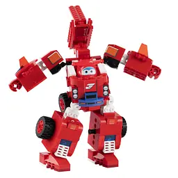 Конструктор-трансформер Super Wings Small Blocks 2-in-1 Buildable Transformer Vehicle Jett, Джетт, 293 деталі (EU385005) - мініатюра 2