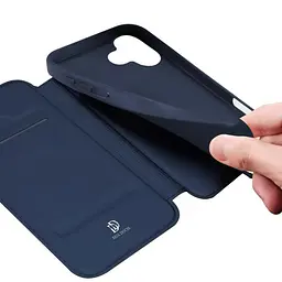 Чохол-книжка Dux Ducis з кишенею для візиток для Apple iPhone 17 (6.3) Синій - мініатюра 4