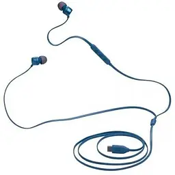 Навушники провідні JBL T310C USB-C (JBLT310CBLU) з мікрофоном сині JBLT310CBLU - мініатюра 4