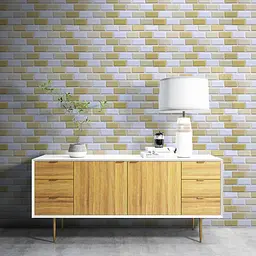 Декоративна панель Sticker Wall ПВХ 960х480х4мм Біло-бежева клінкерна цегла SW-00001430 - мініатюра 6