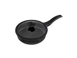 Сковорода Lessner з кришкою 240 мм Black Pro New антипригарне покриття 88374-24
