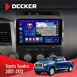 Штатна магнітола Toyota Tundra, Sequoia 2007-2012 Decker D10-009 4x64, DSP, 4G, 2k Decker (НФ-00009085)