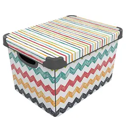 Уцінка. Коробка Qutu Style Box Colored Zigzag 20 л 41х30х24 см (STYLE BOX с/к COLORED ZIGZAG 20л) 