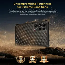 Планшет Oukitel RT 11 5G 8” HD+ / 8GB/128GB / T8100 / 10000mAh / 16+8Мп / IP69K / LTE Black - мініатюра 8