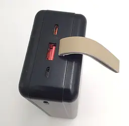 Потужний Повербанк Power Bank із швидкою зарядкою 30000mAh USB /Type-C PD/QC 20W Maxmate MMP30S чорний - мініатюра 5