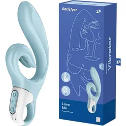 Вібратор-кролик Satisfyer Love Me 22 см блакитний