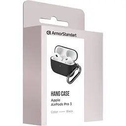 Чохол ArmorStandart Hang Case для Apple AirPods Pro 3 Black (ARM88271) [149492] - мініатюра 3