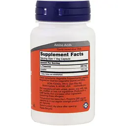 L-Теанін Now L-Theanine Stress Management 200 мг 60 капсул - мініатюра 3