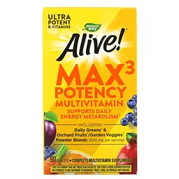 Мультивітаміни із Залізом Max3 Potency (With Iron) - 90 таблеток