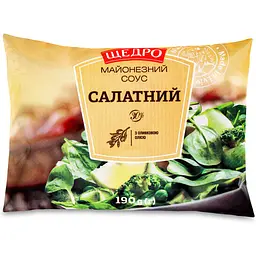 Соус Щедро Салатний майонезний 30% 190 г (696274)