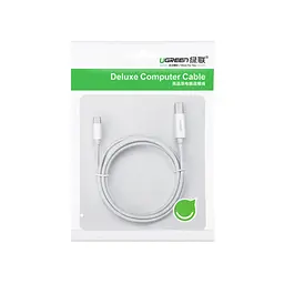 Кабель для принтера Ugreen USB-C 2.0 to BM 1.5m white (40417) - мініатюра 2