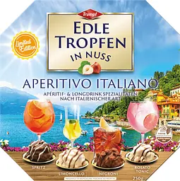 Шоколадные конфеты Trumpf Edle Tropfen in Nuss Aperitivo Italiano с ликерами 250г