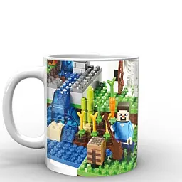 Кухоль GeekLand Minecraft Майнкрафт лего MС.02.010.845 330 мл синій - мініатюра 3