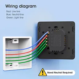 Вимикач механічний Tuya RF433 EU Wi-Fi на дві лінії Білий - мініатюра 6