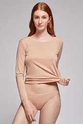 Жіноча футболка 123P1 Gisela тілесна XL - мініатюра 1