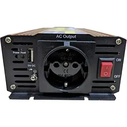 Автомобільний інвертор Pulsepad PSW-500 12V 500W Pure Sine Wave [111700] - мініатюра 2