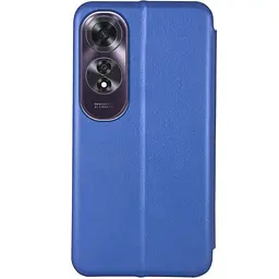 Шкіряний чохол-книжка Classy для Oppo A60 4G Синій - мініатюра 2