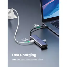 Концентратор Ugreen USB3.1 Type-C to HDMI/USB 3.0x2/RJ45/SD/TF/PD 100W CM512 (60515) - мініатюра 11