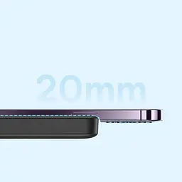 Портативна батарея - магнітний акумулятор Baseus Magnetic Mini Air 10000mAh 20 W чорний - мініатюра 2