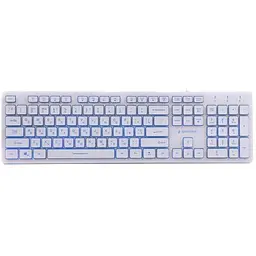 Клавиатура проводная Gembird KB-UML3-01-W-UA USB White с подсветкой - миниатюра 3
