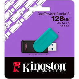 Флеш-накопичувач Kingston 128GB USB 3.2 Type-A Gen1 DT Exodia S (DTXS/128GB) - мініатюра 3
