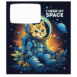 Зошит Школярик I need my space 12 аркушів лінія (012-3496L), в асортименті